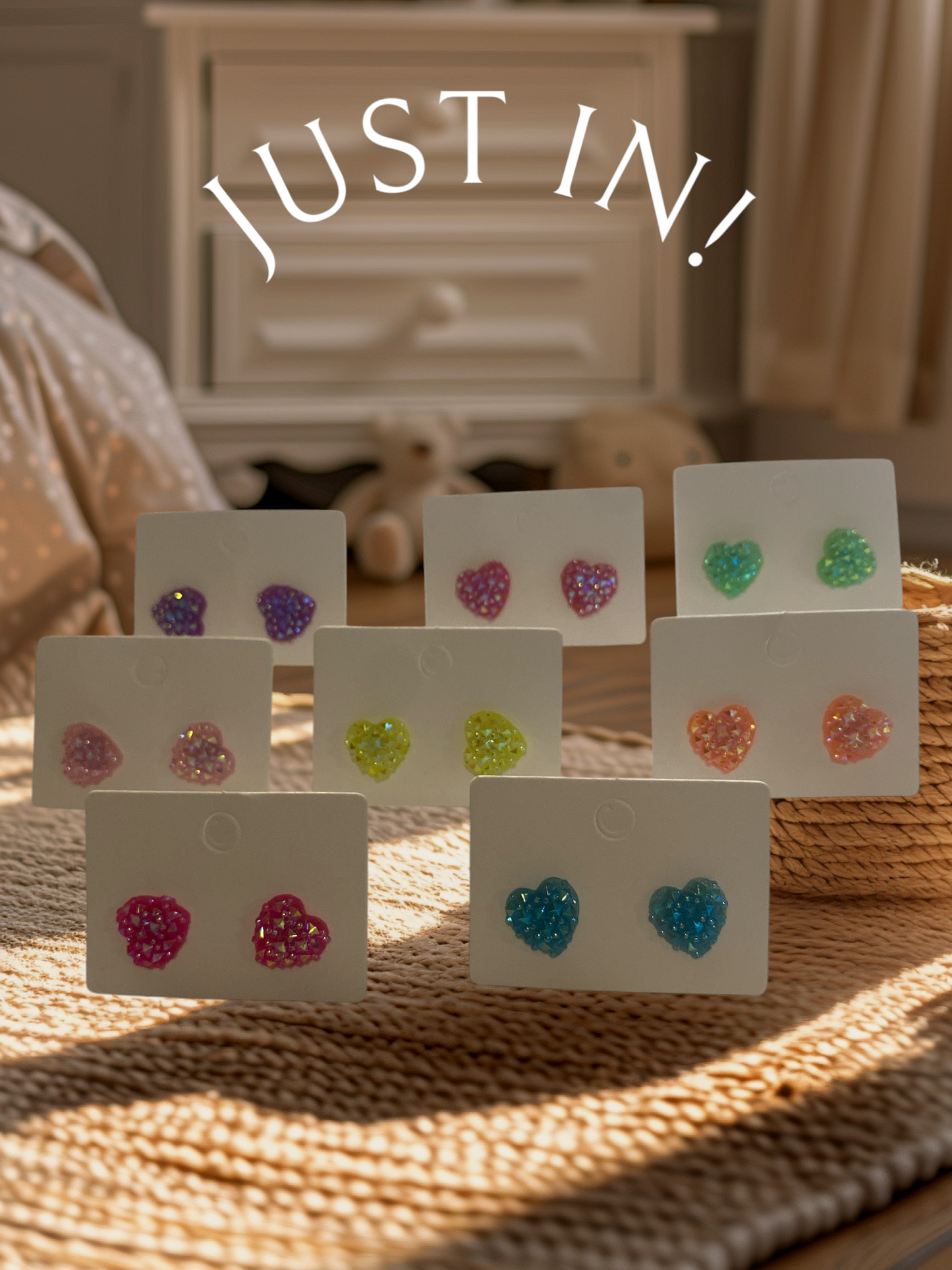 Sparkly Heart earrings