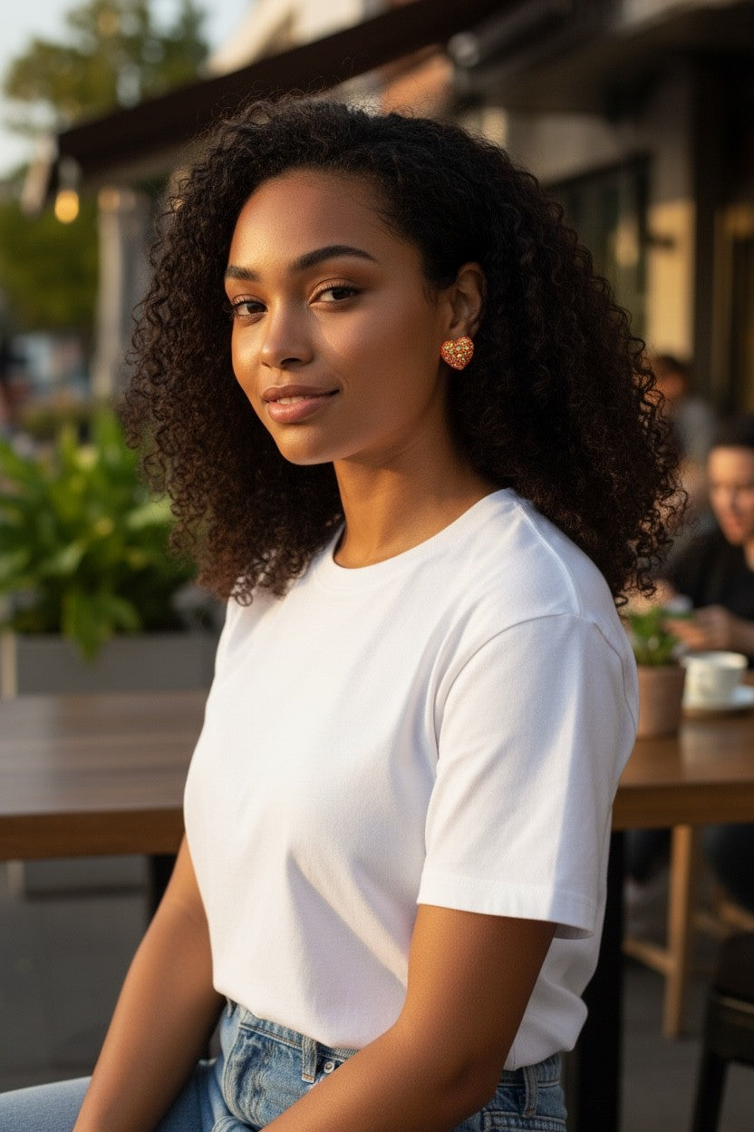 Sparkly Heart earrings