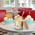 Coconut caramel Ice Cream Candle