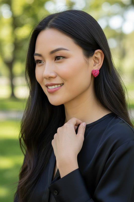 Sparkly Heart earrings