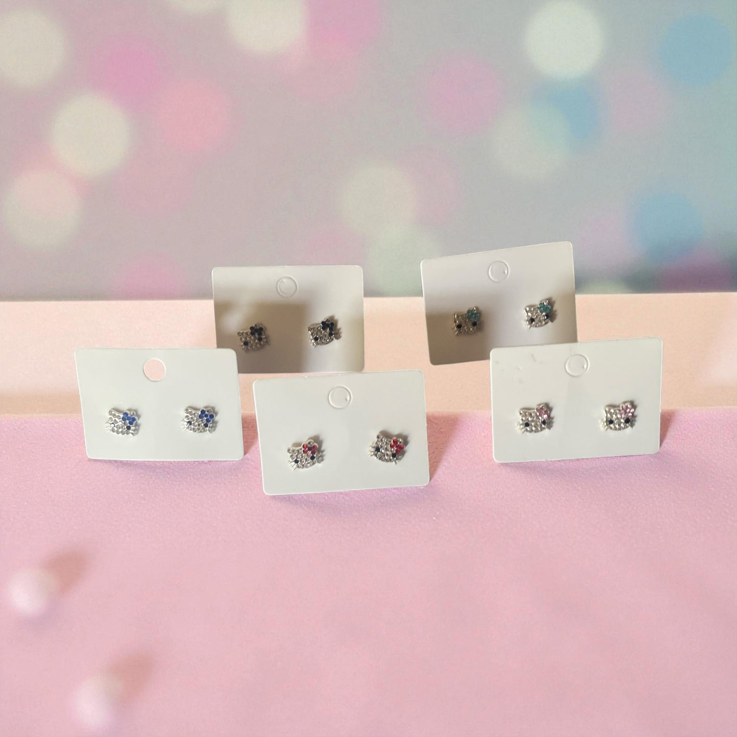 Hello Kitty cz diamond earrings