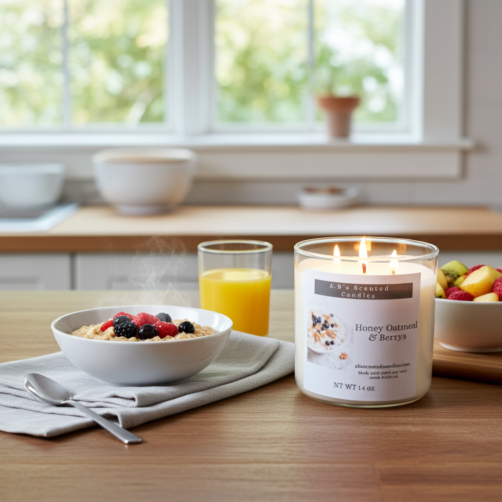 Honey oatmeal & Berries Scented Candles