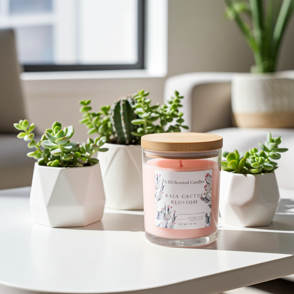 Baja Cactus Blossom Scented Candles 10 oz