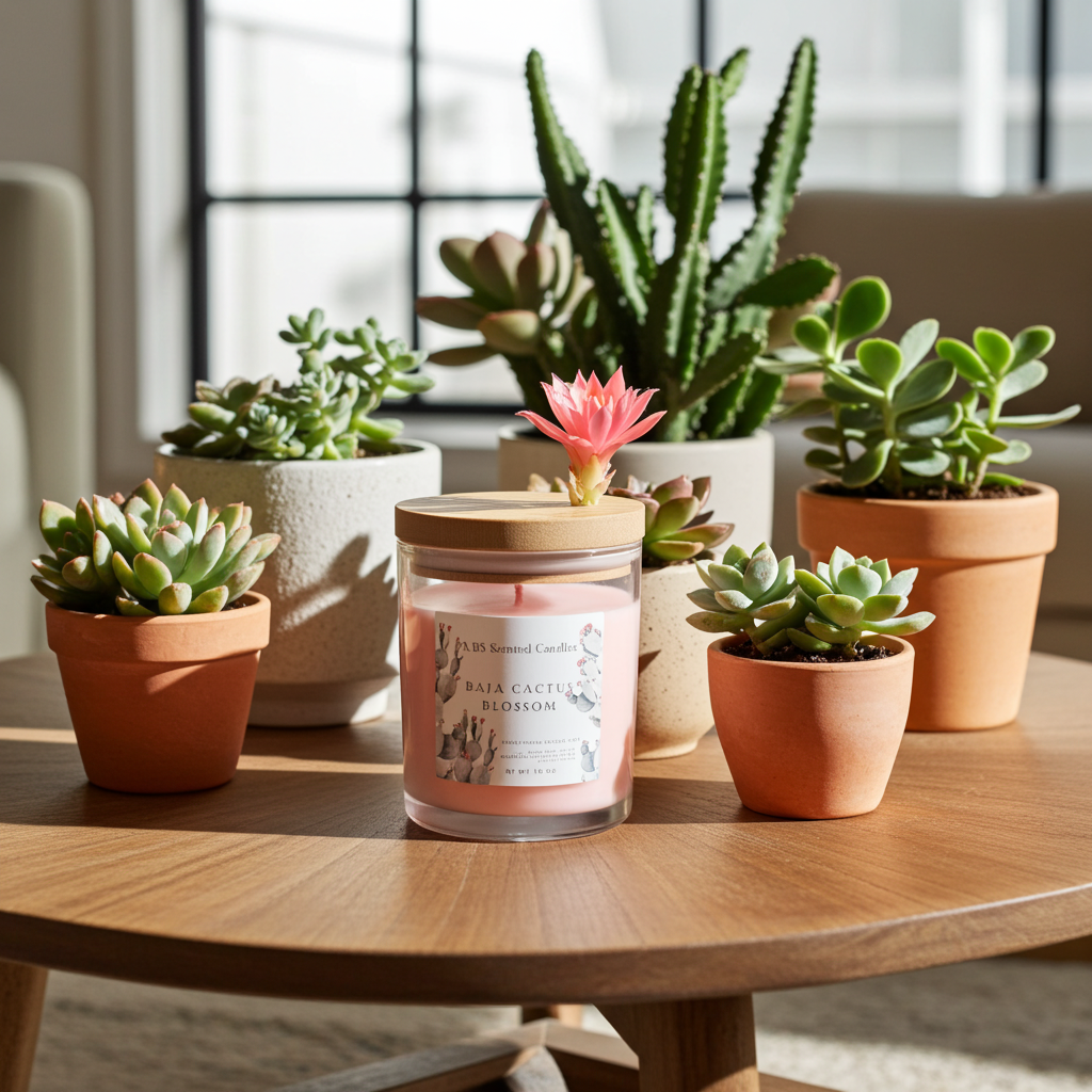 Baja Cactus Blossom Scented Candles 10 oz
