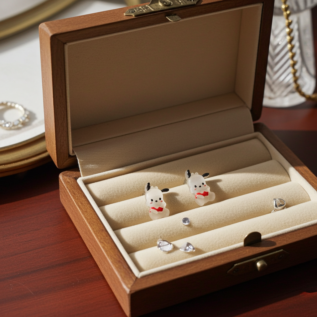 Pochacco cartoon earrings