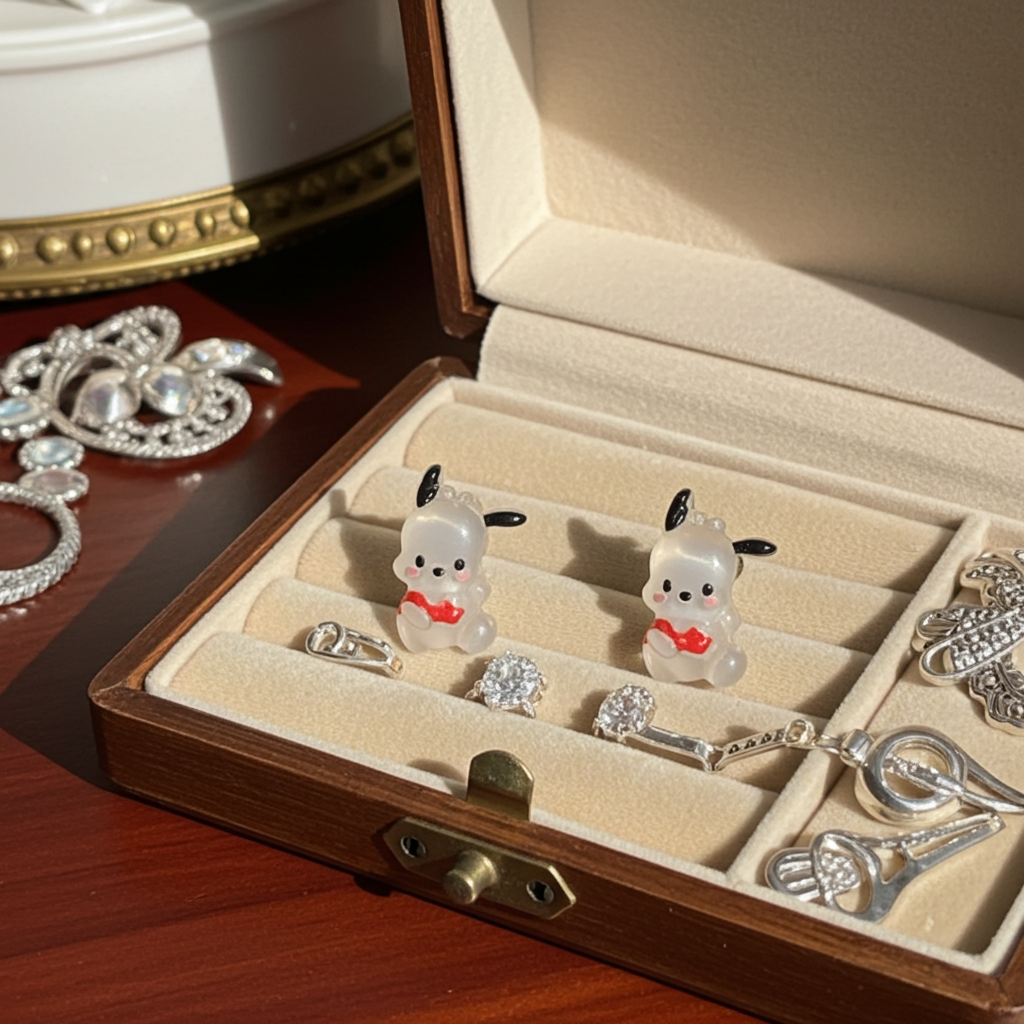 Pochacco cartoon earrings