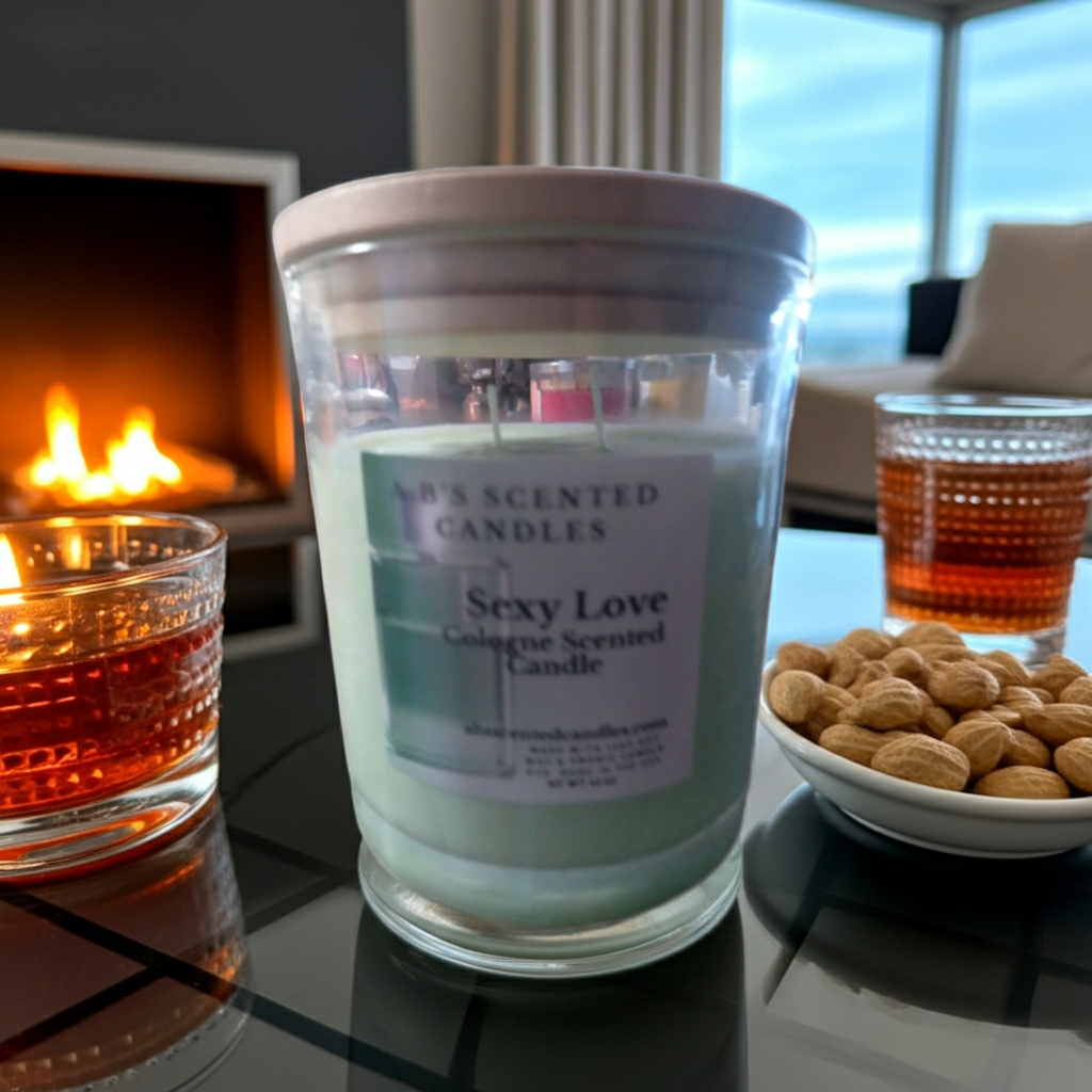 Sexy Love Cologne Scented  Candles