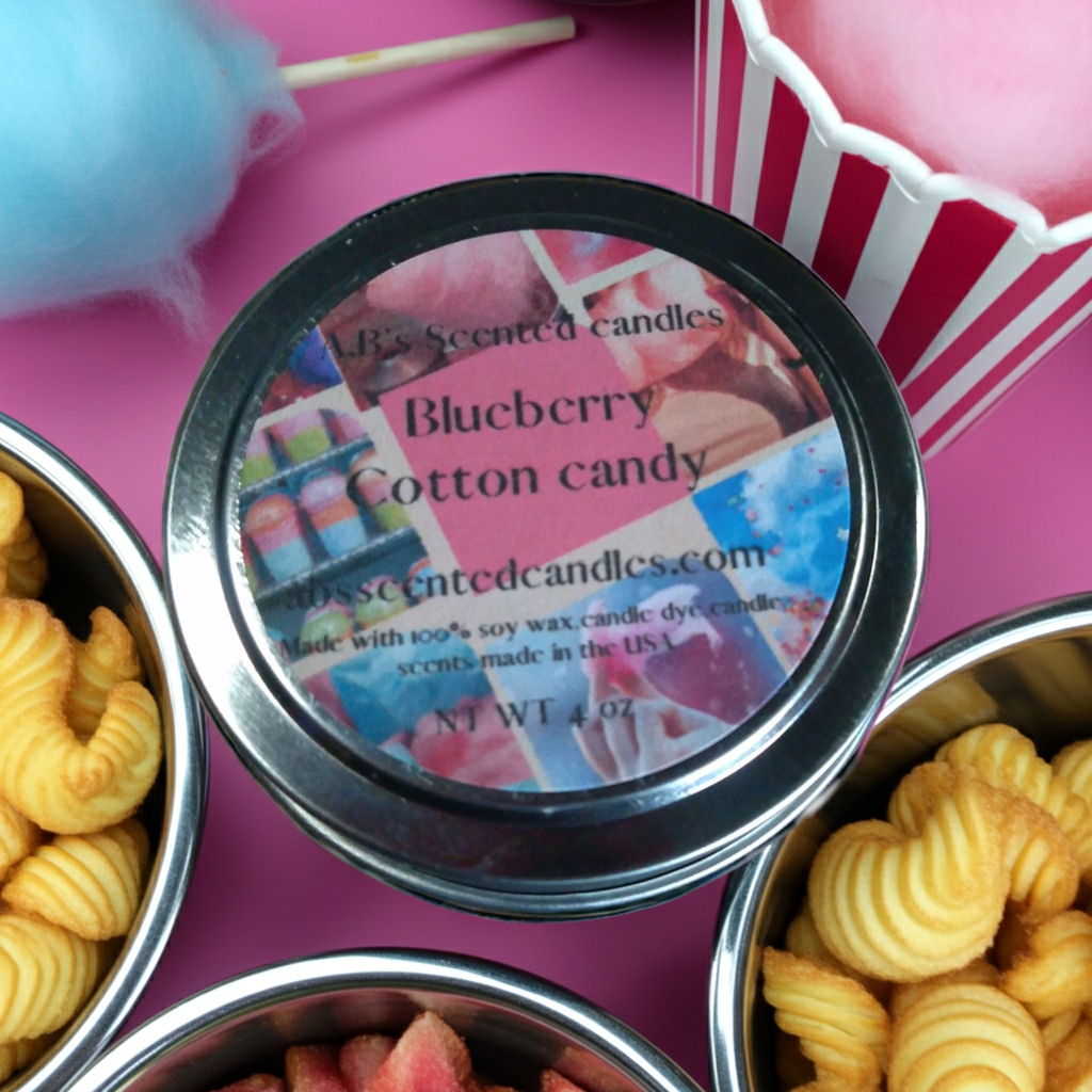 Blueberry Cotton Candy Scented Candles wax melts