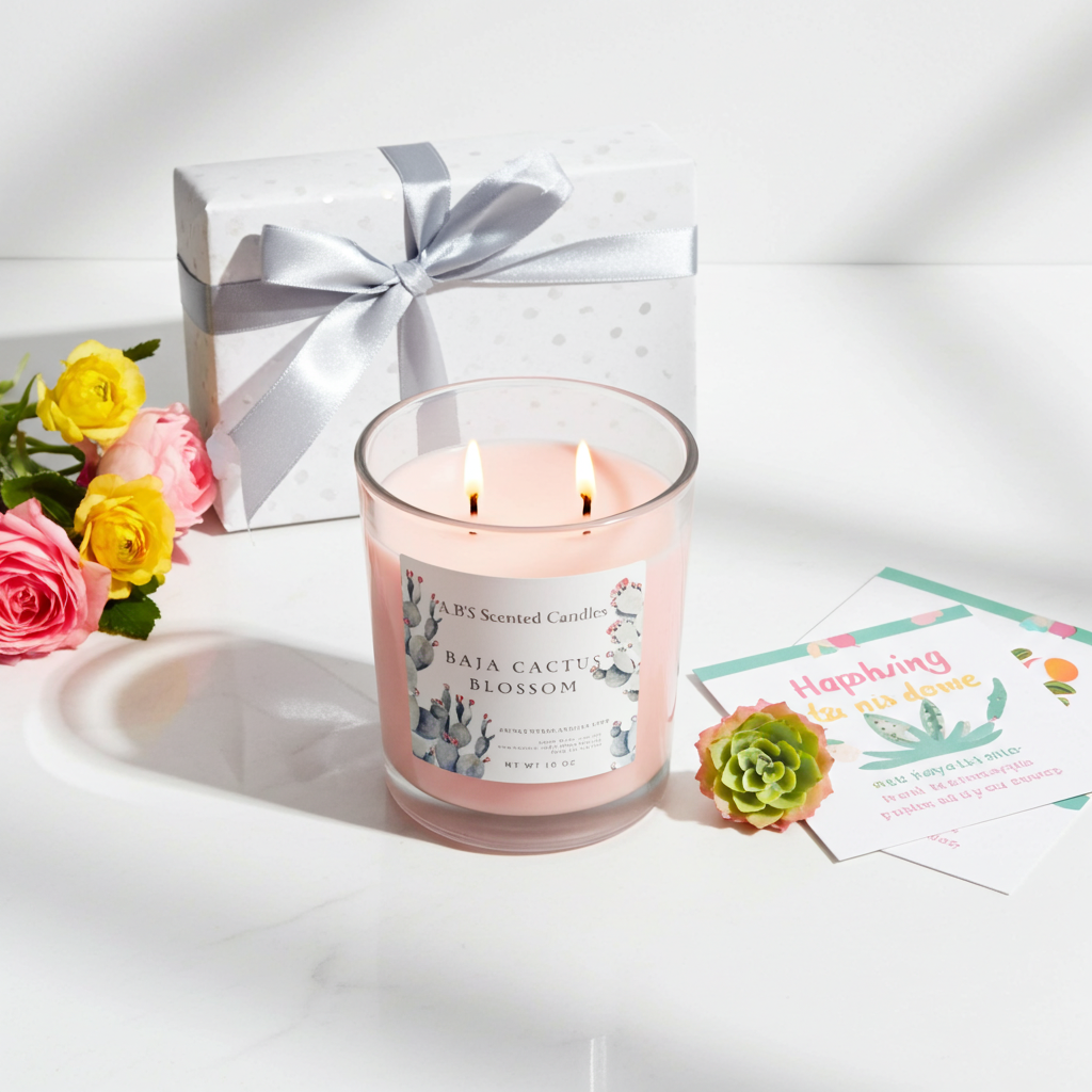 Baja Cactus Blossom Scented Candles 10 oz