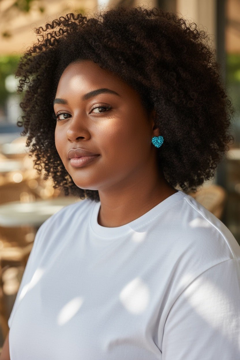 Sparkly Heart earrings