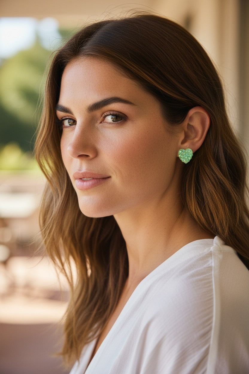 Sparkly Heart earrings