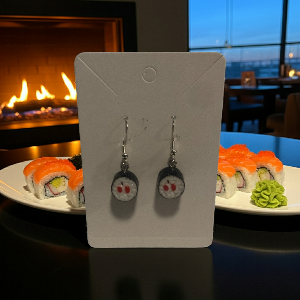 Sushi earrings