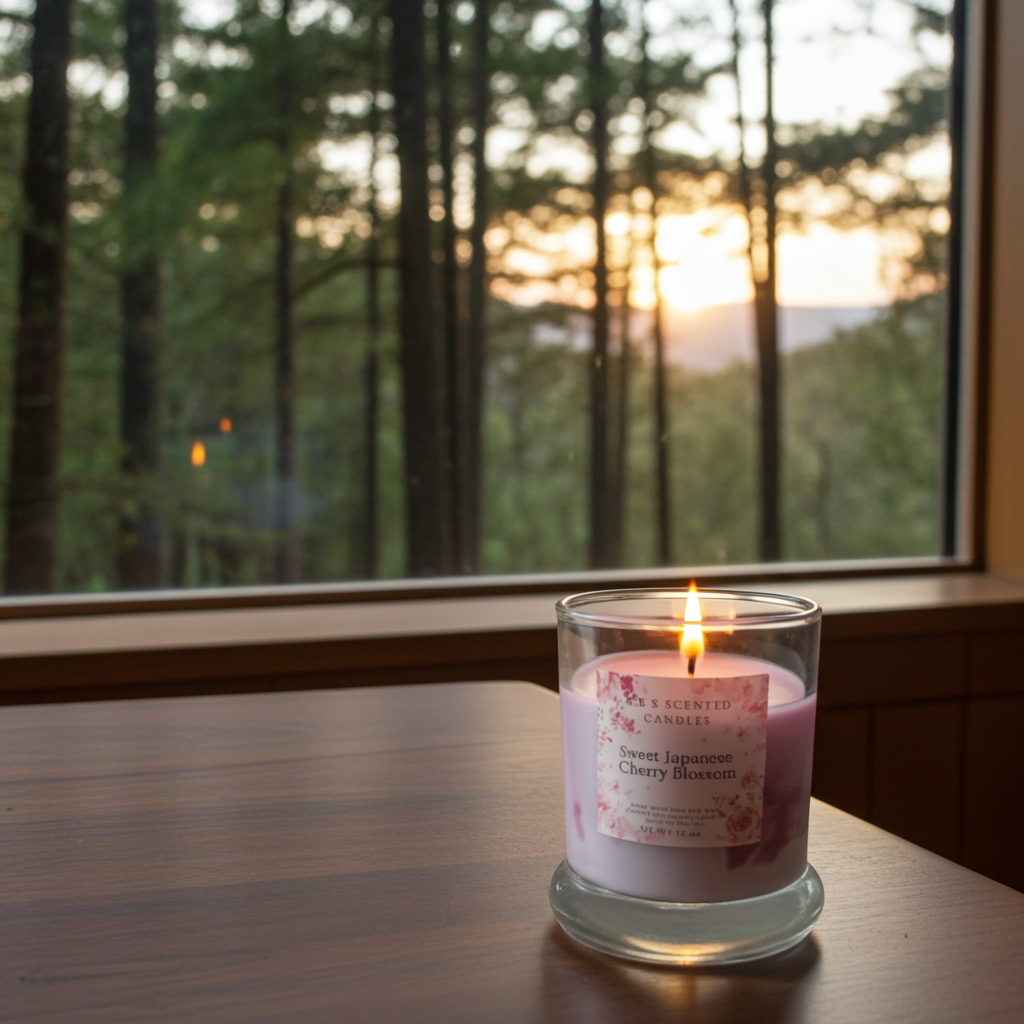 Japanese Cherry Blossom Scented Candles
