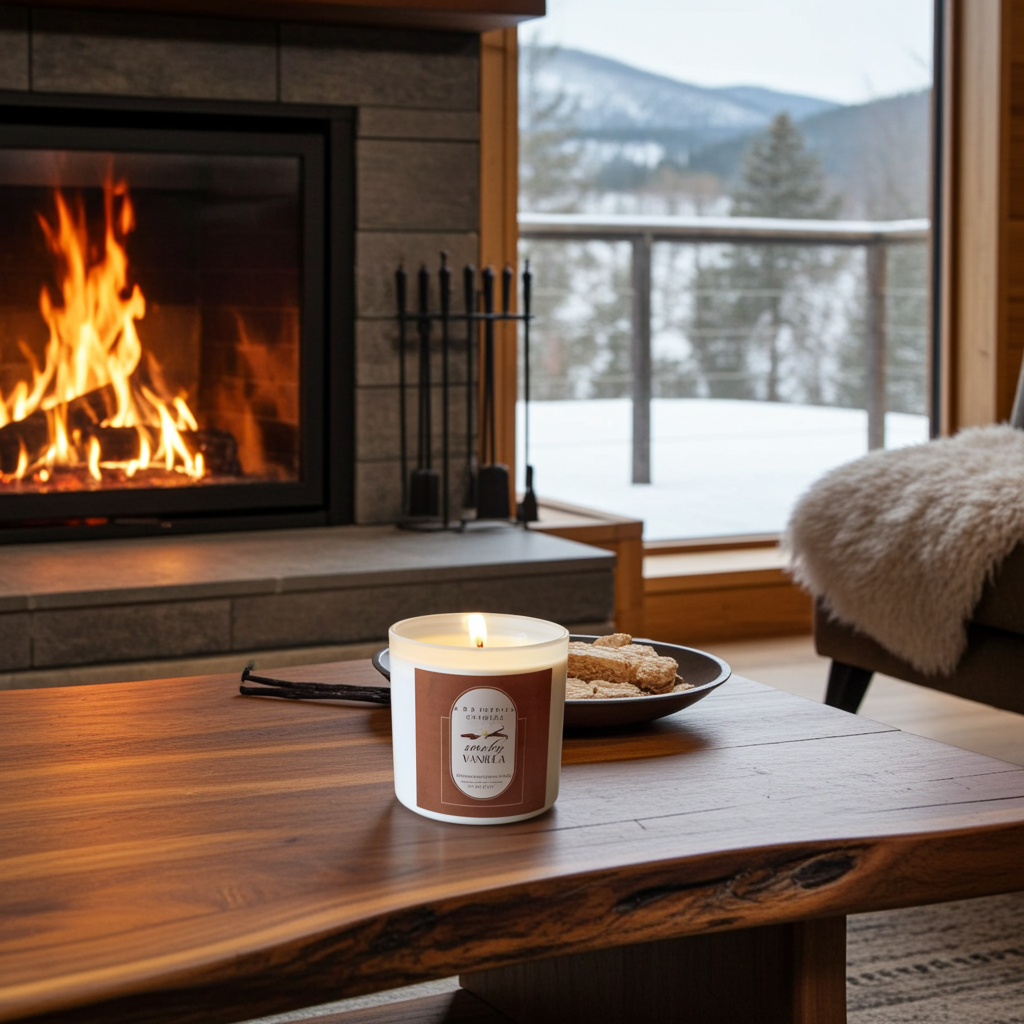 Smoky Vanilla Scented Candles
