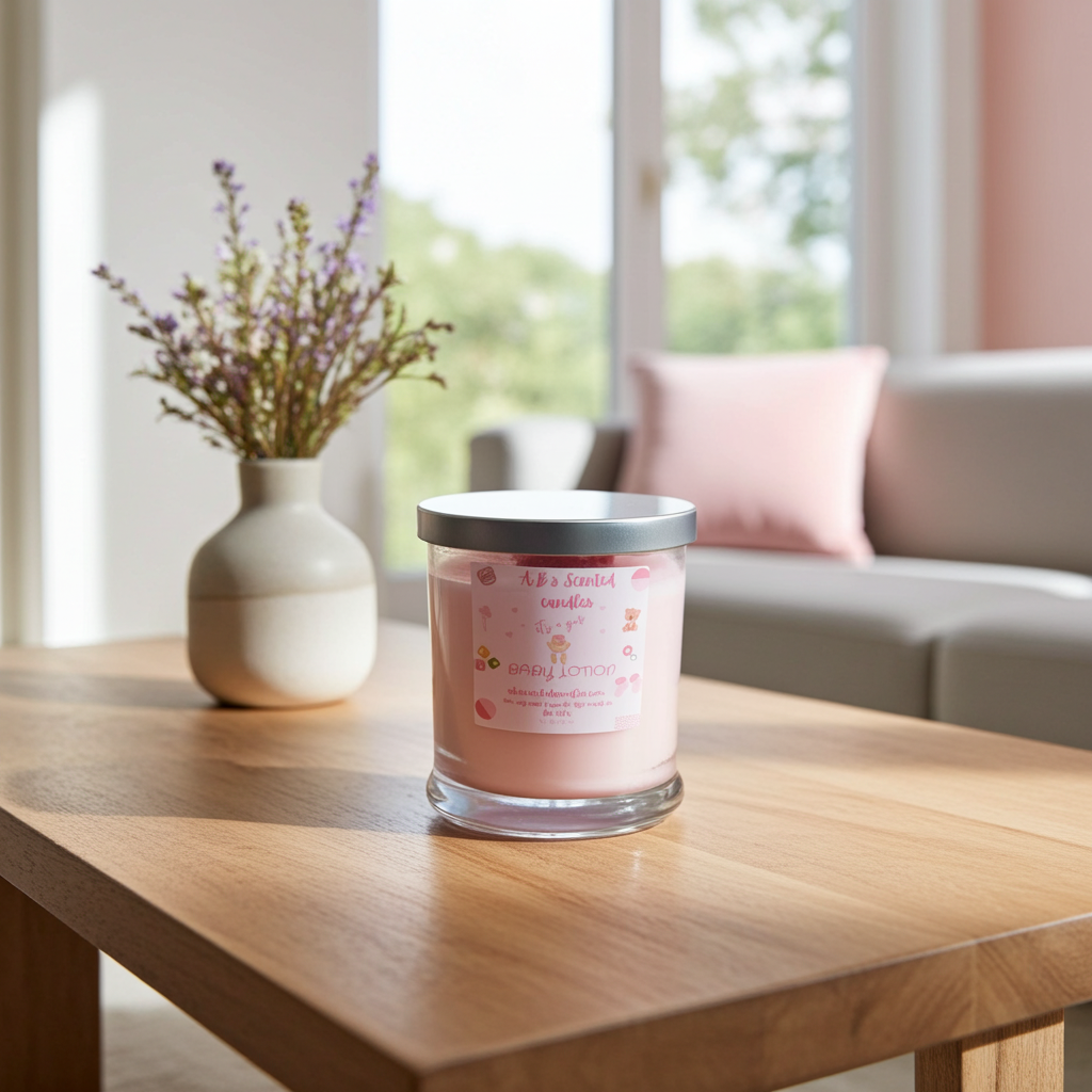 It's A Girl Baby Lotion Scented Candles