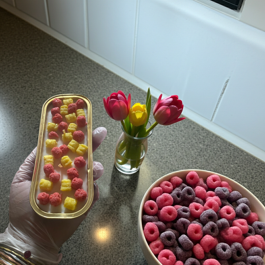 Crunch Berry  Dessert Candle