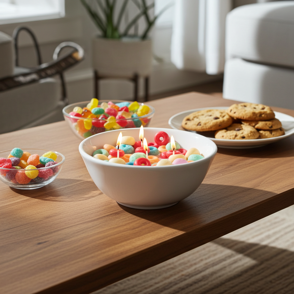 Fruity Loops Cereal Bowl Scented Candles