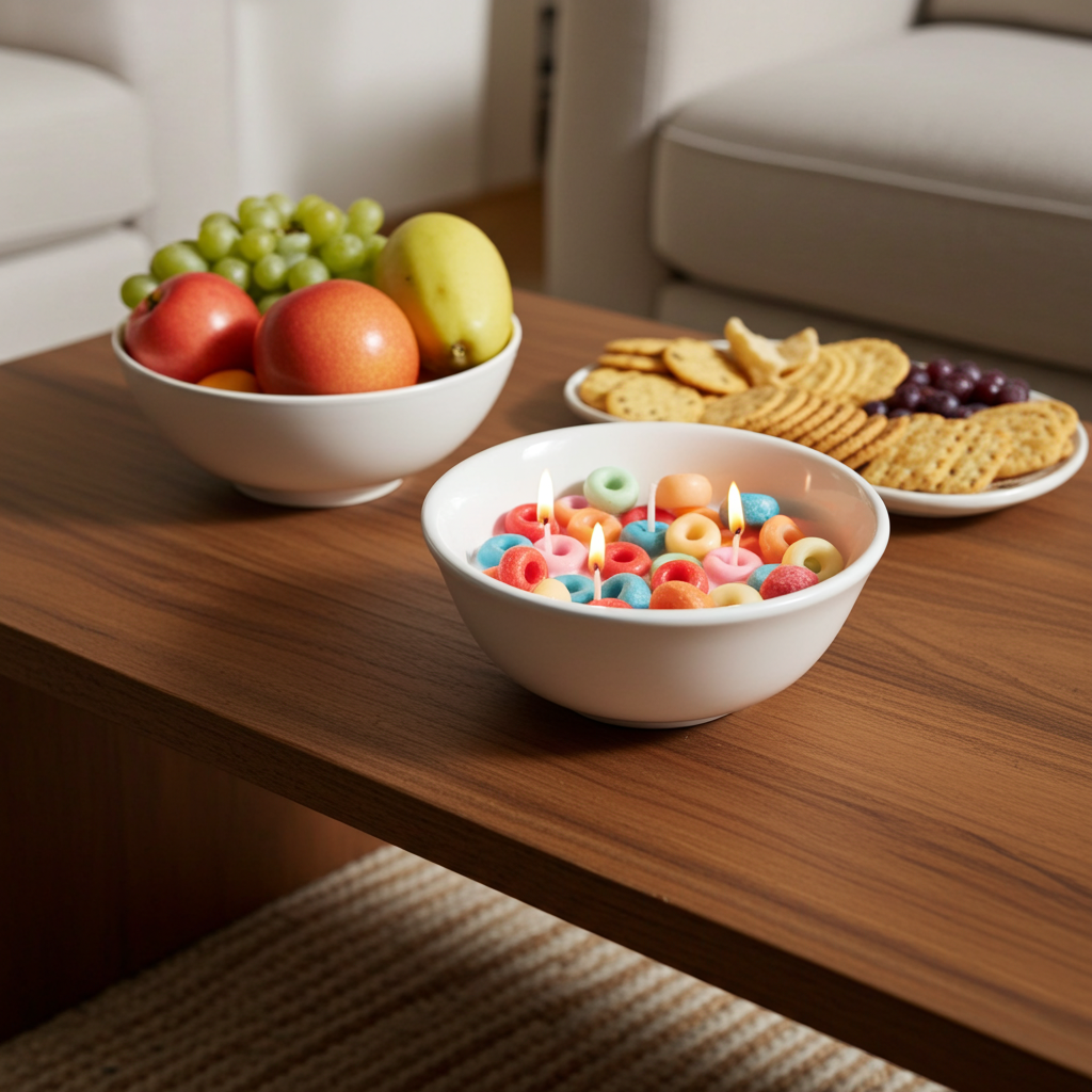 Fruity Loops Cereal Bowl Scented Candles