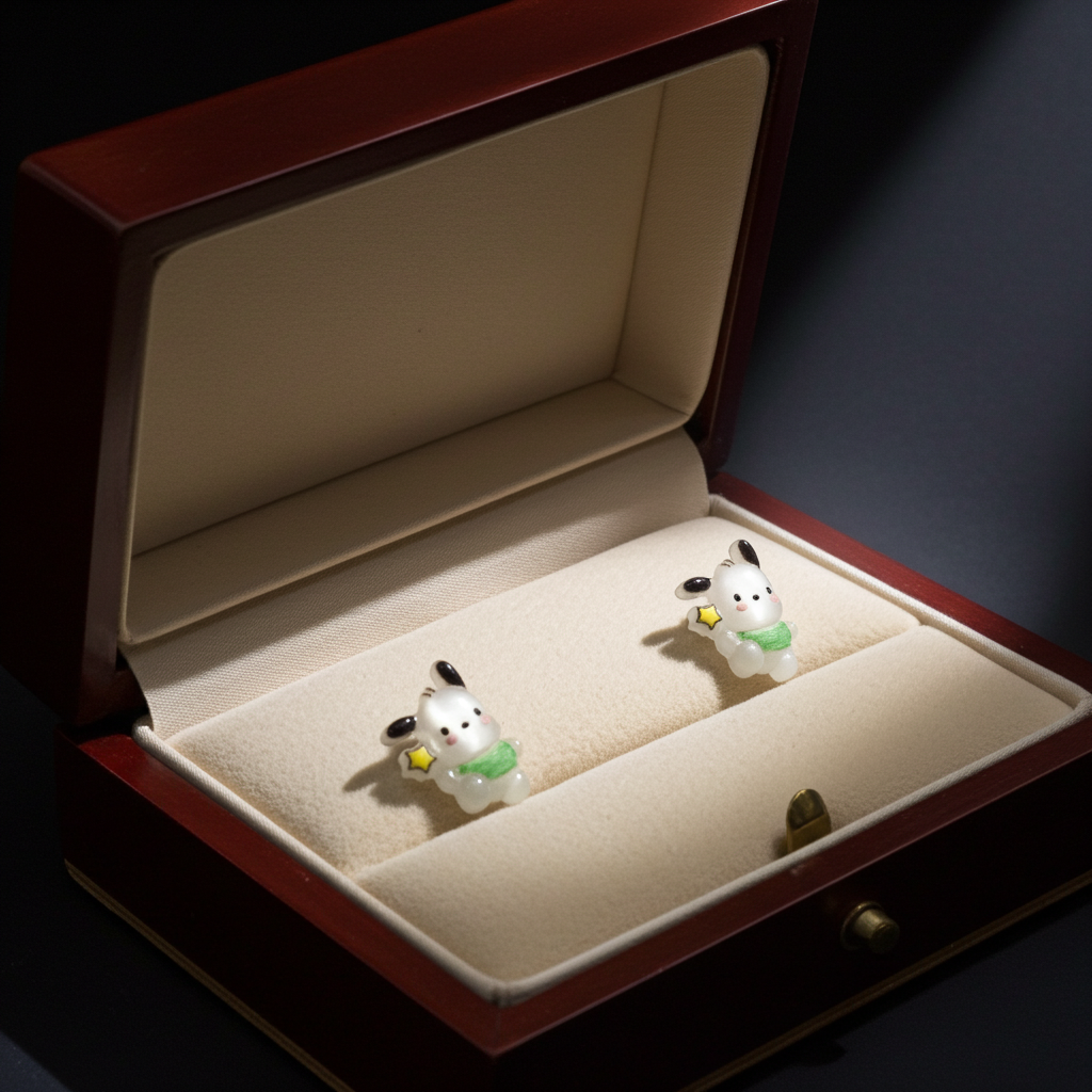 Pochacco cartoon earrings