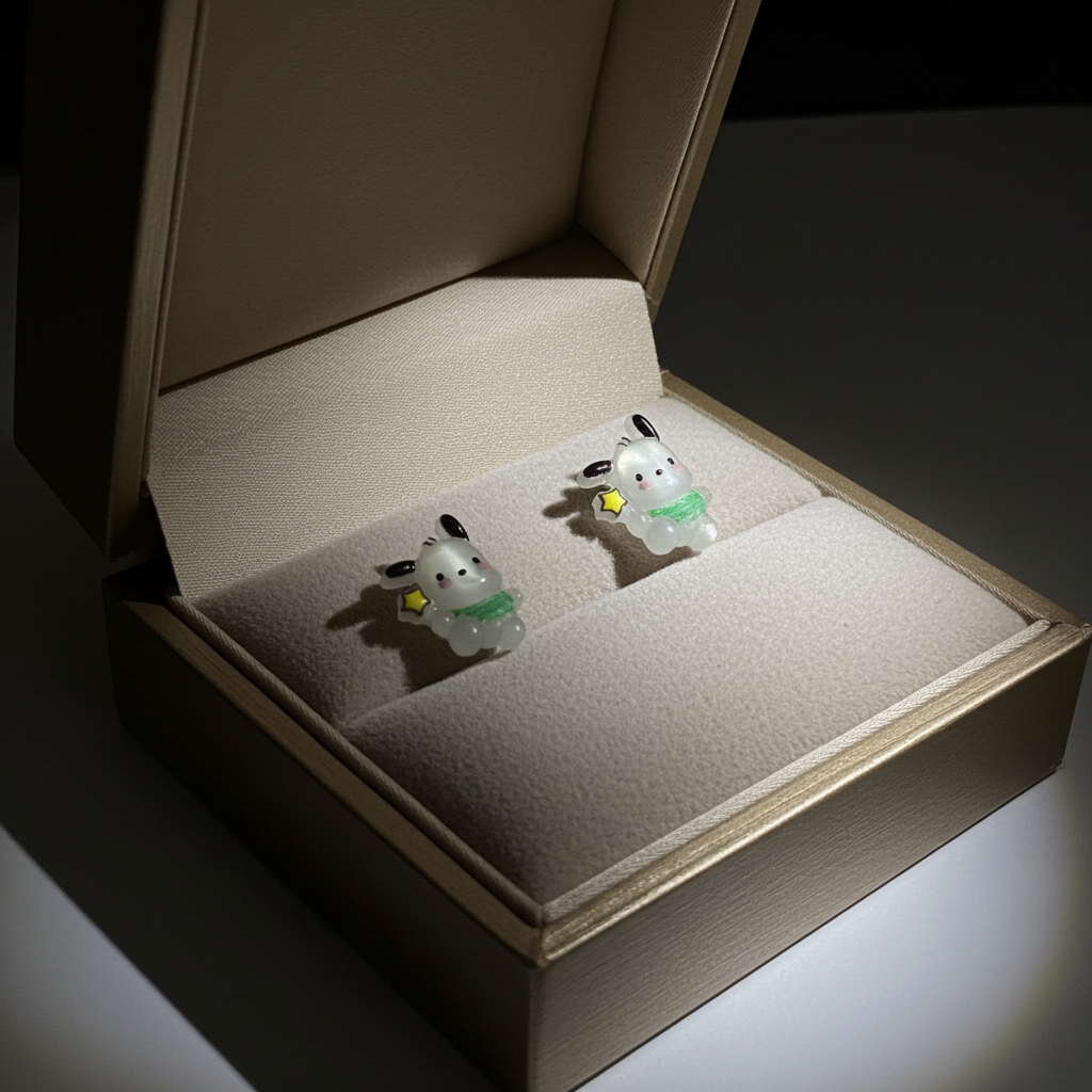 Pochacco cartoon earrings