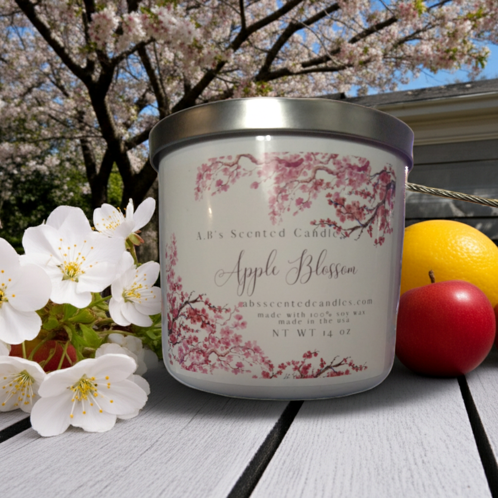Apple Blossom Scented Candles