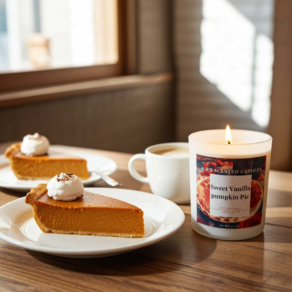 Sweet Vanilla Pumpkin Pie Scented candles
