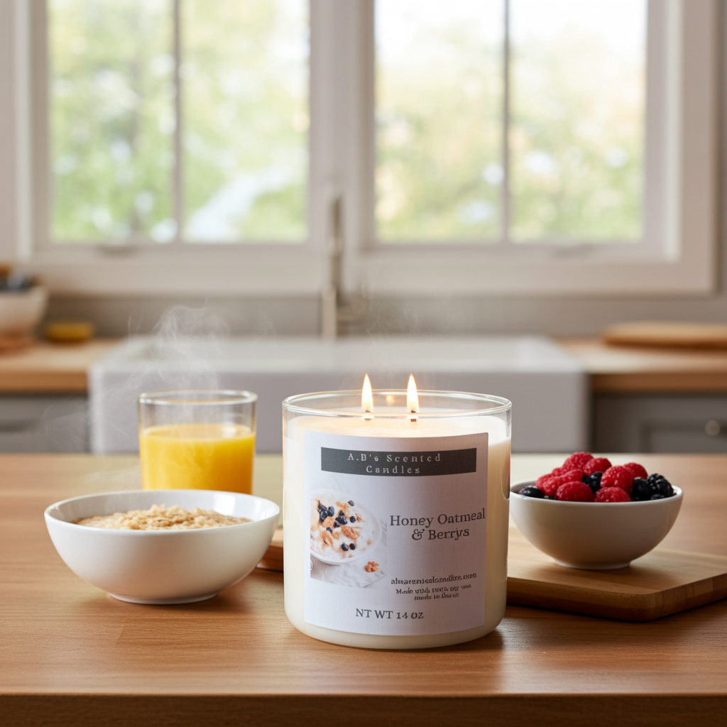 Honey oatmeal & Berries Scented Candles