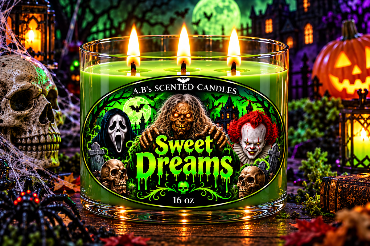 Sweet Dreams Halloween candle