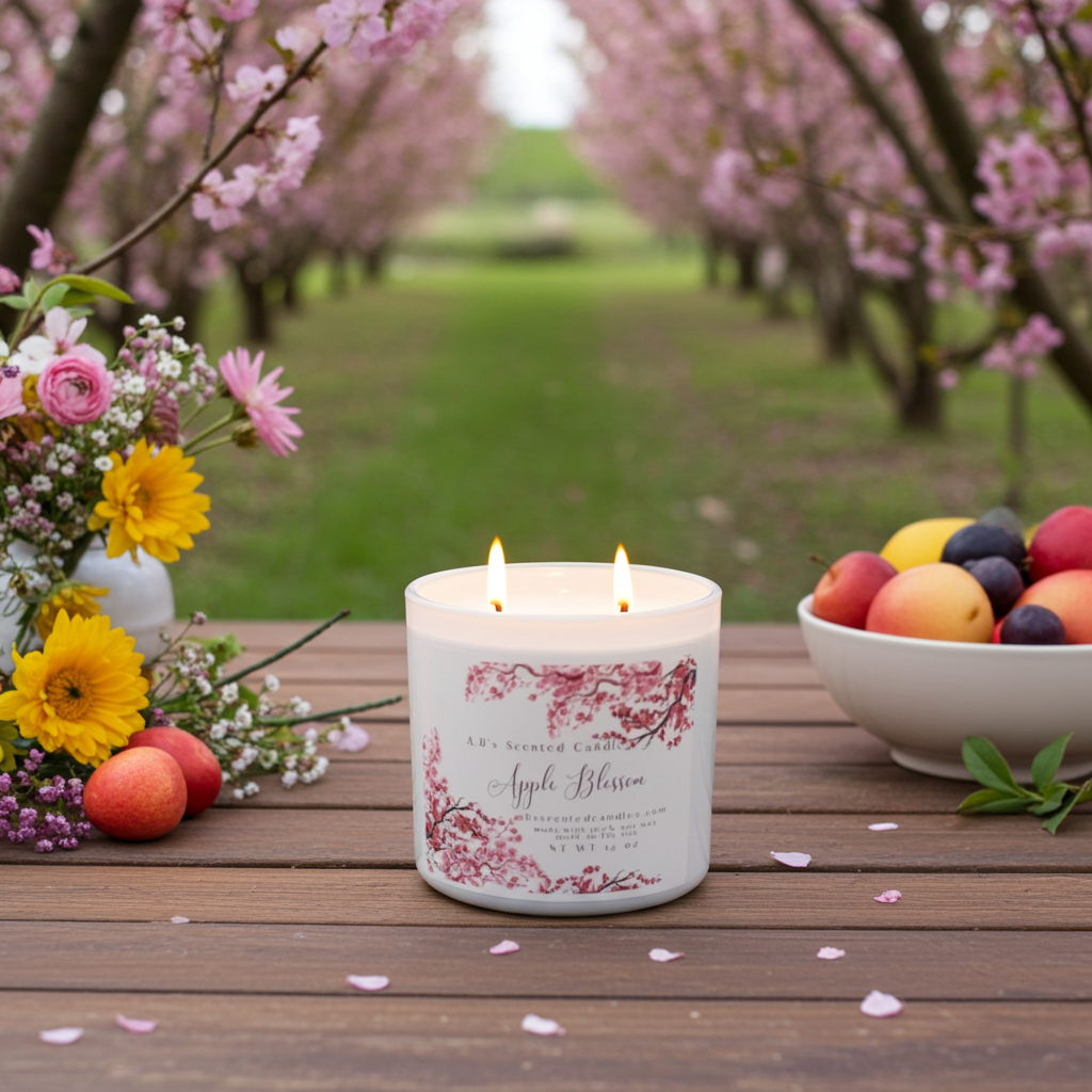 Apple Blossom Scented Candles
