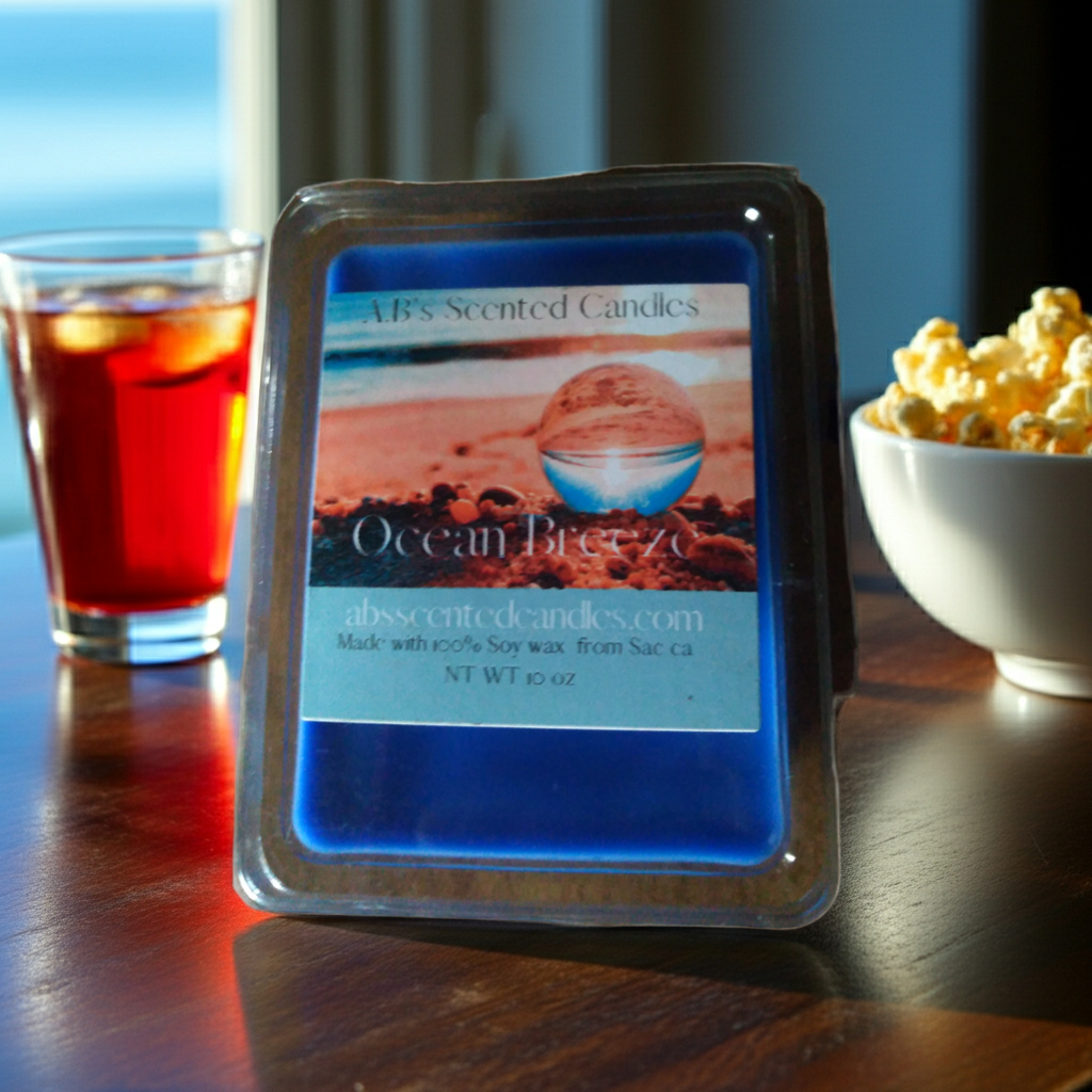 Ocean Breeze Candle melts