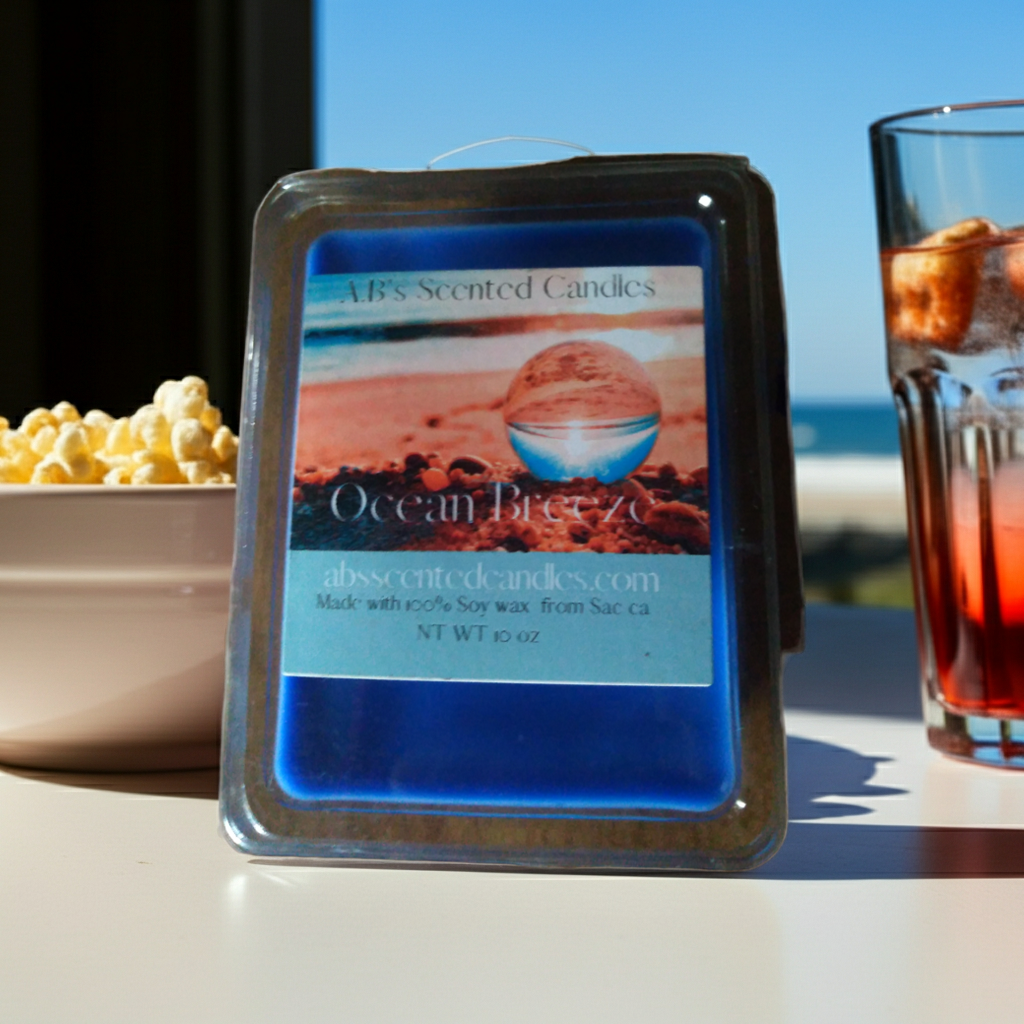 Ocean Breeze Candle melts
