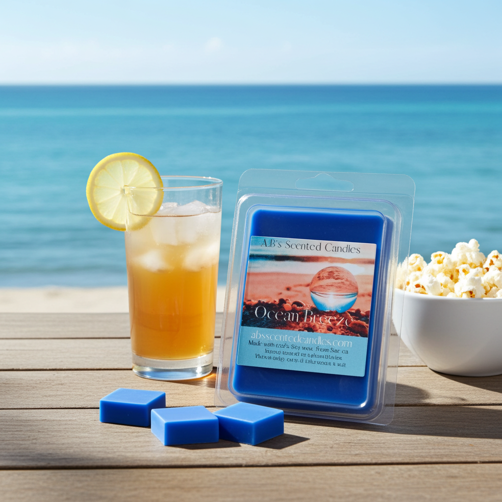 Ocean Breeze Candle melts