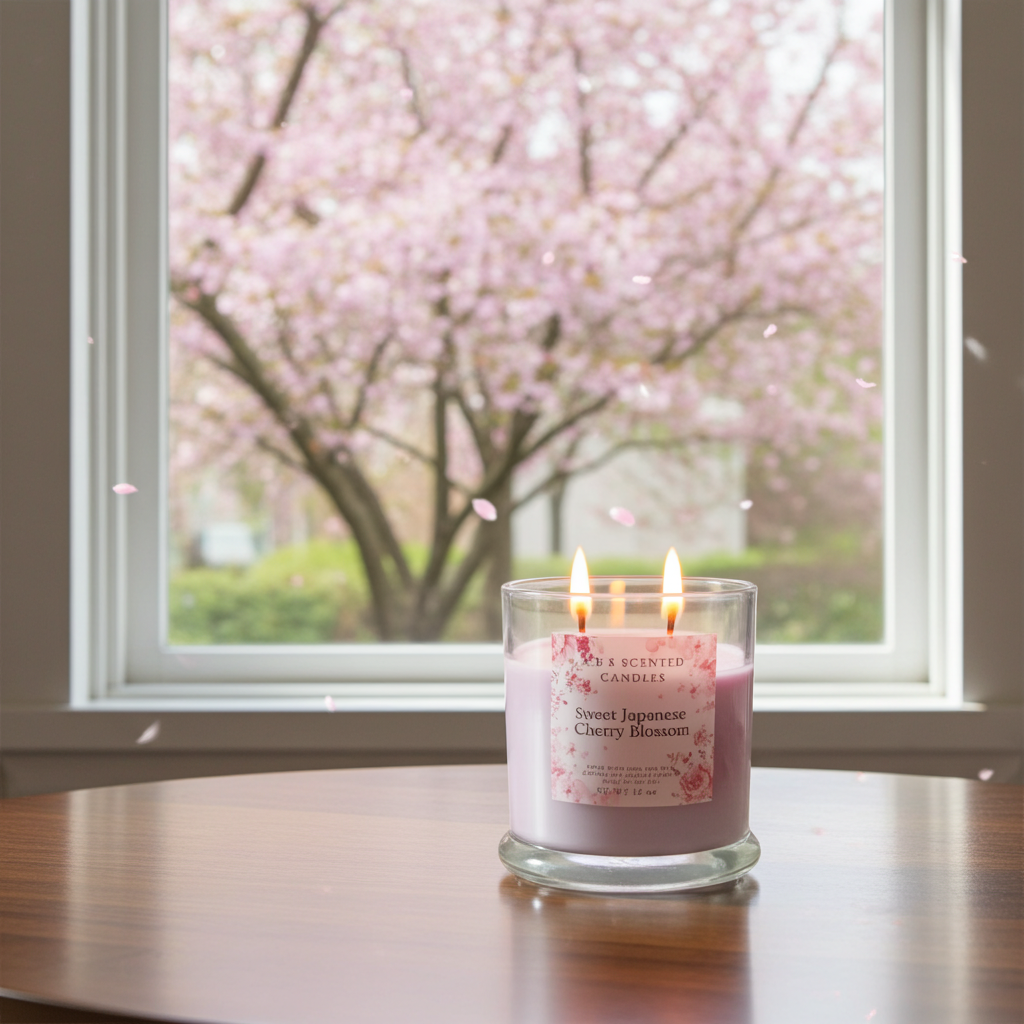 Japanese Cherry Blossom Scented Candles