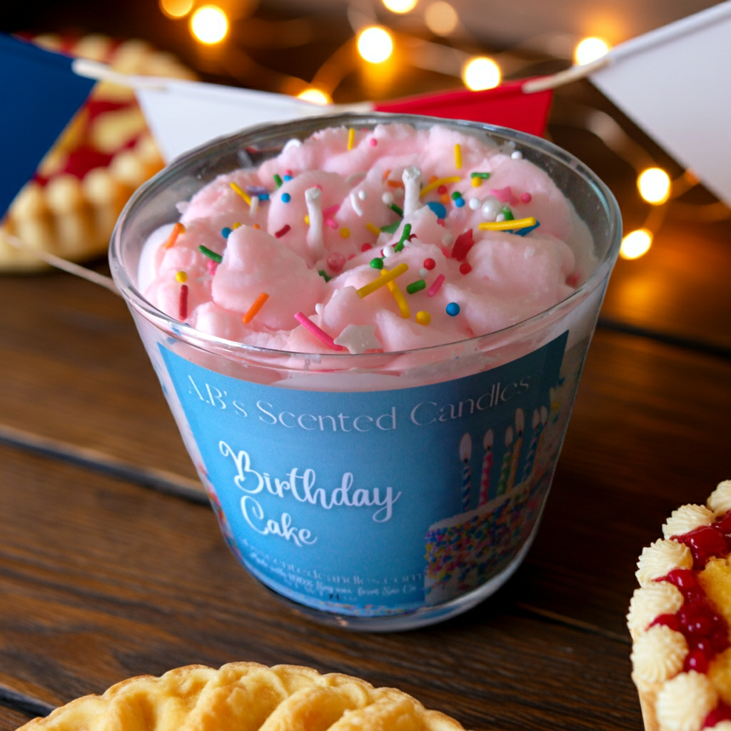 Birthday cake Scented Candles