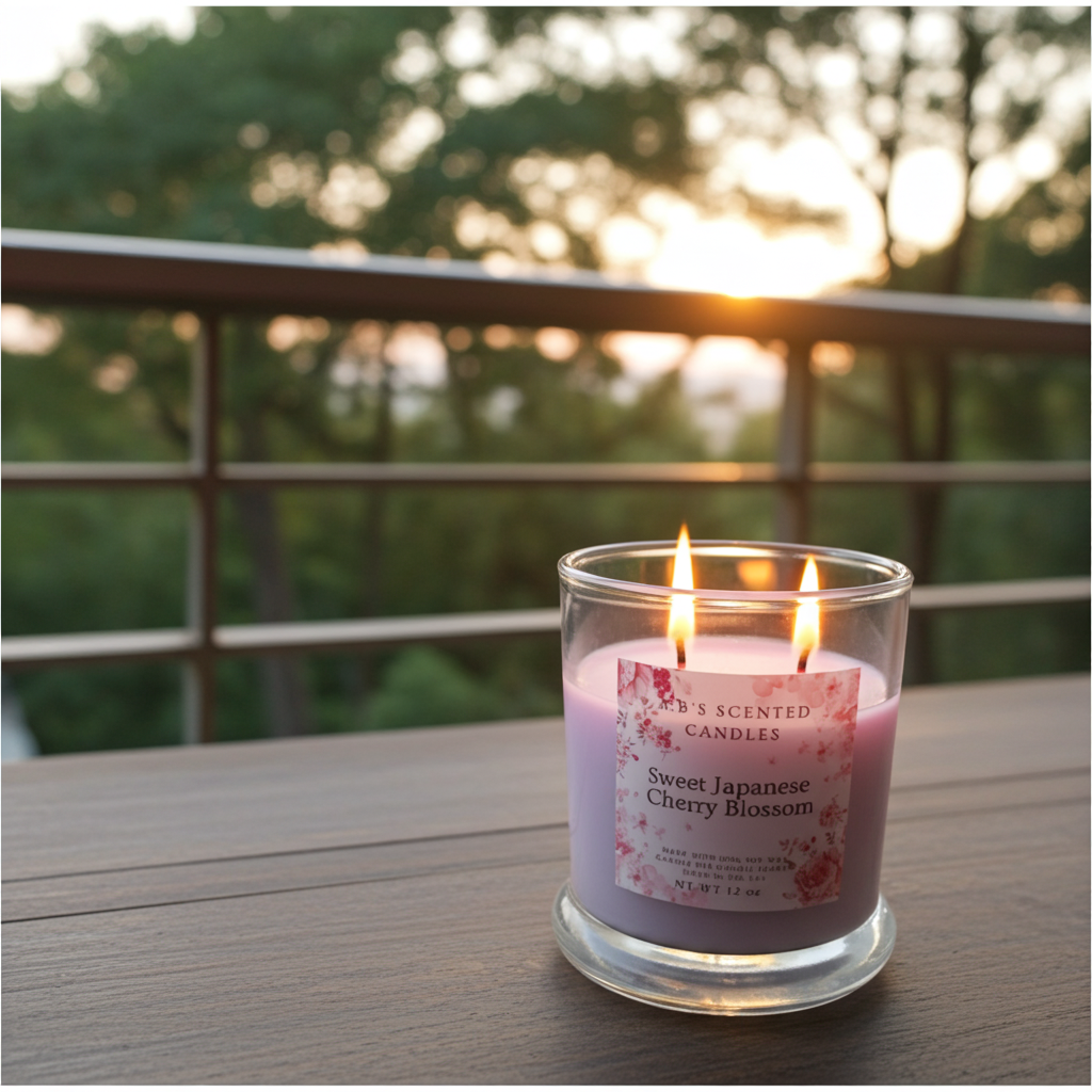 Japanese Cherry Blossom Scented Candles