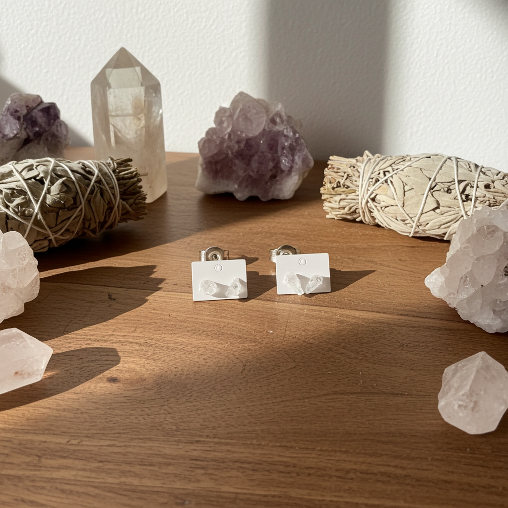 Clear Quartz Earrings-Healing Properties
