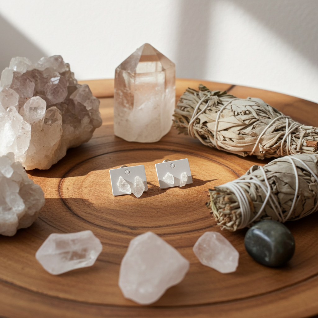 Clear Quartz Earrings-Healing Properties