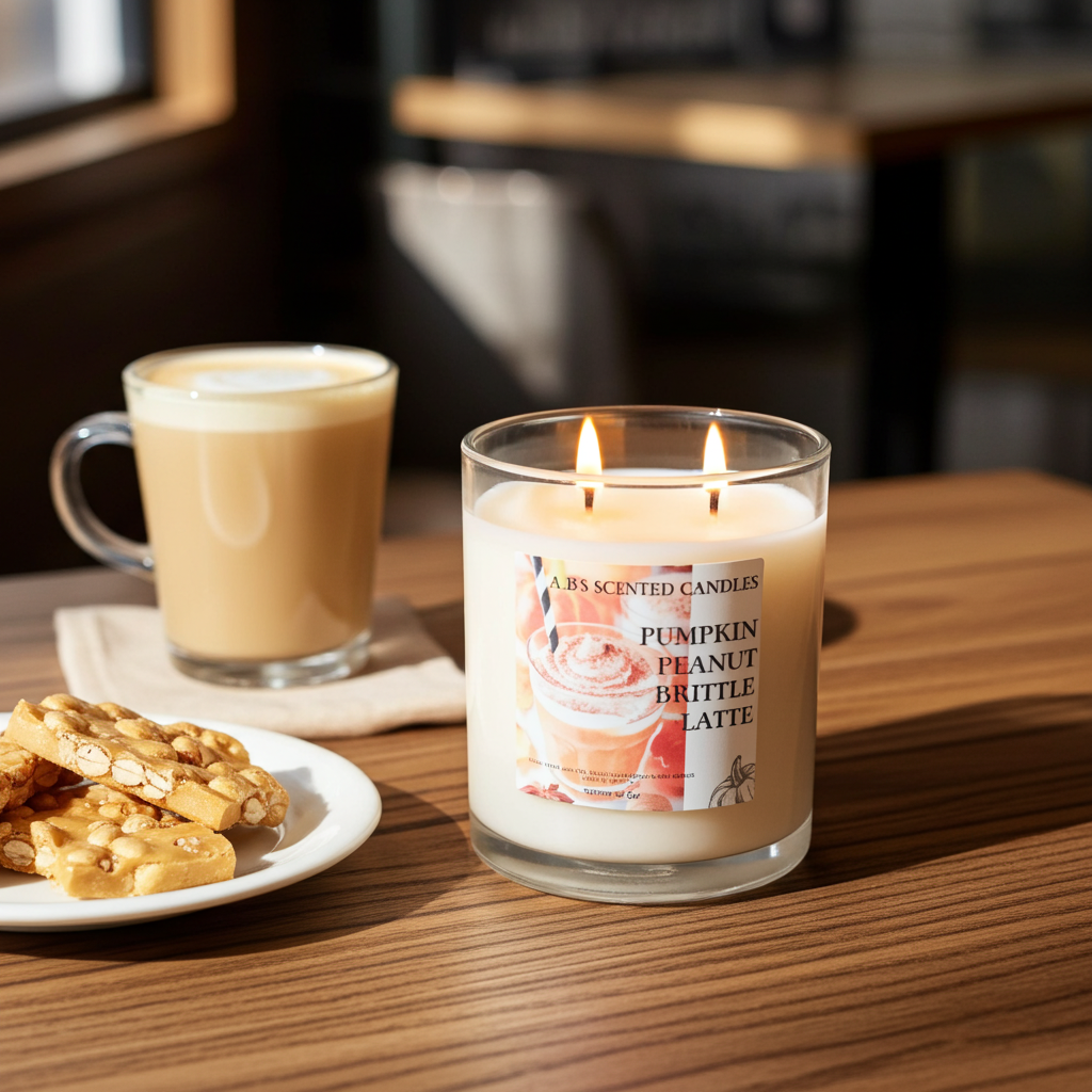 Pumpkin Peanut Brittle Lattee Scented Candles