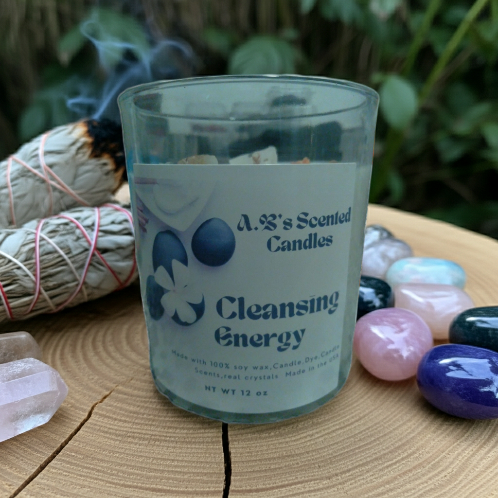 Cleansing Energy Crystal Scented Candles