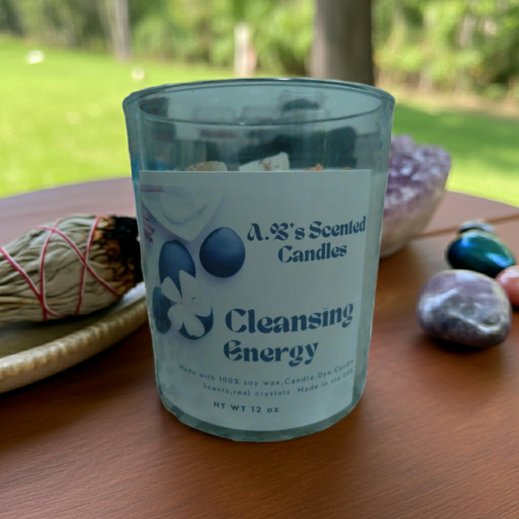 Cleansing Energy Crystal Scented Candles