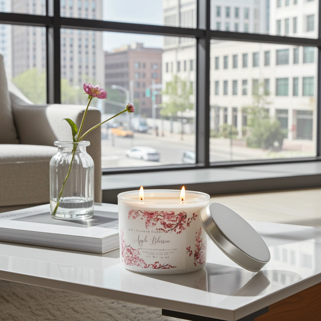 Apple Blossom Scented Candles