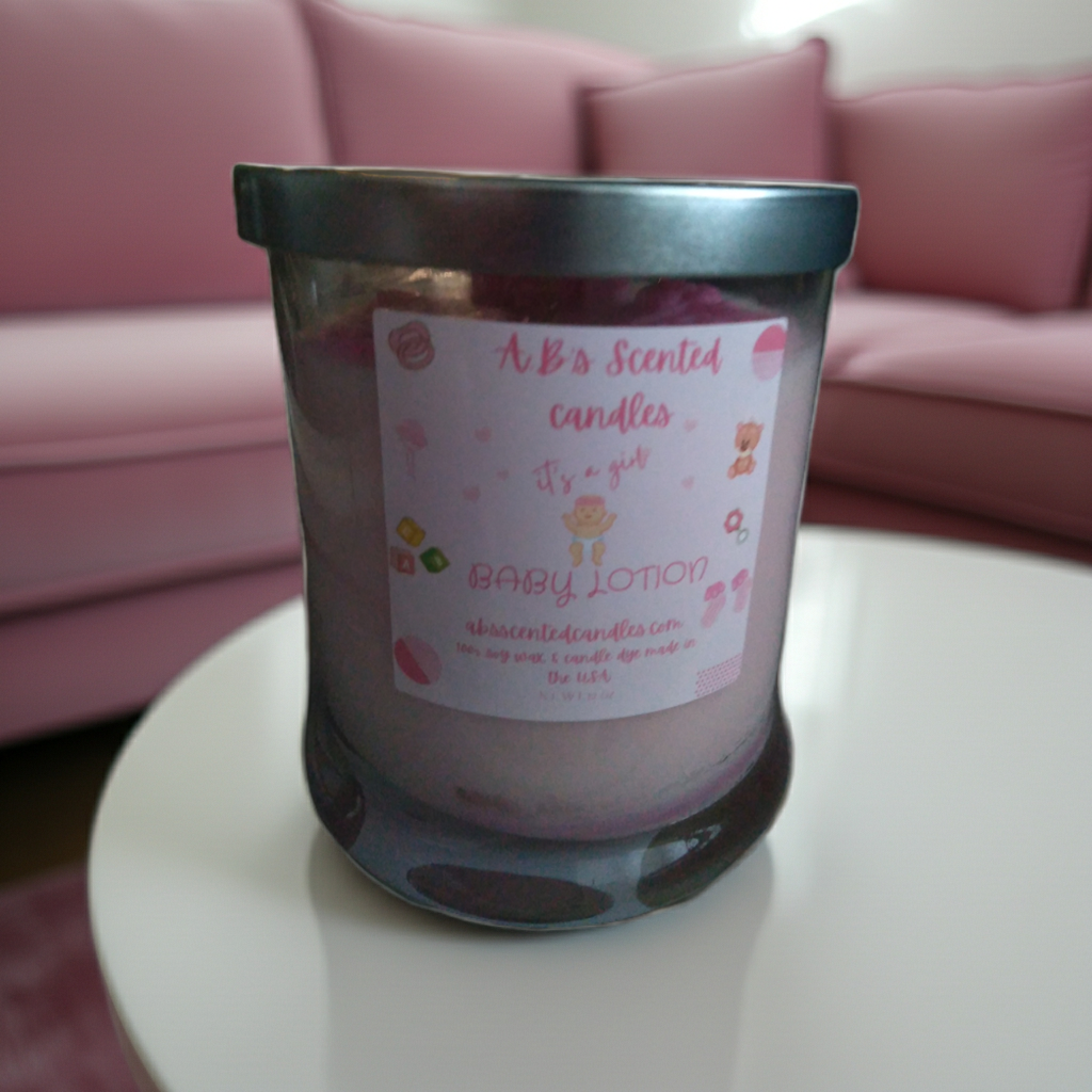 It's A Girl Baby Lotion Scented Candles