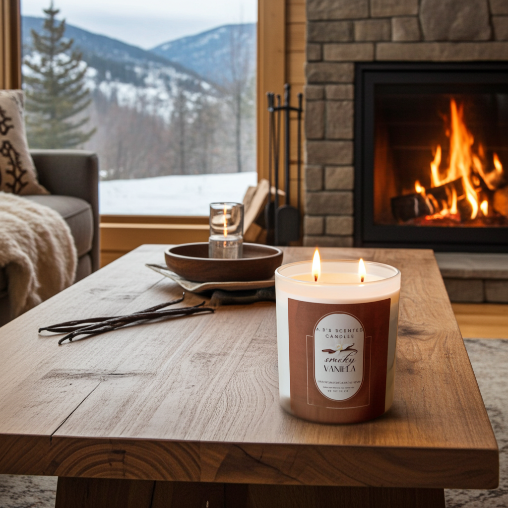 Smoky Vanilla Scented Candles