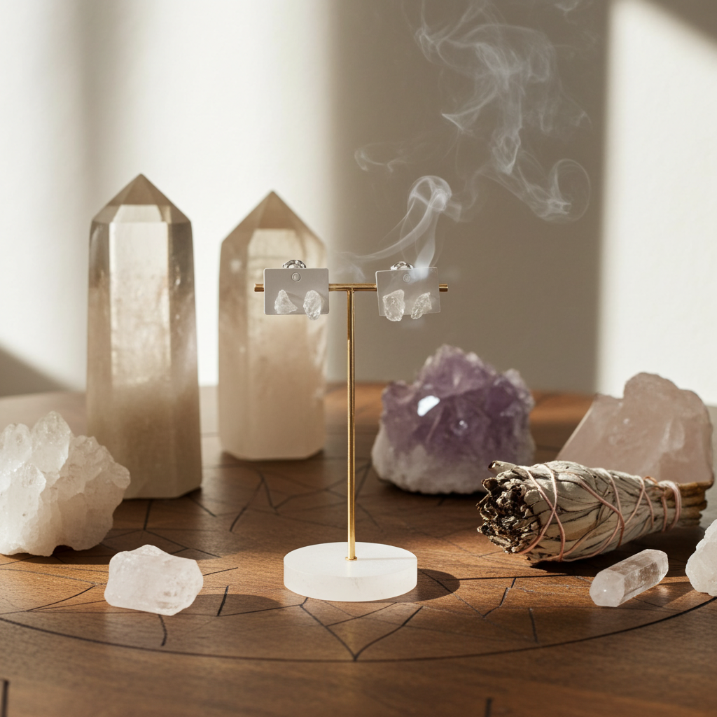 Clear Quartz Earrings-Healing Properties