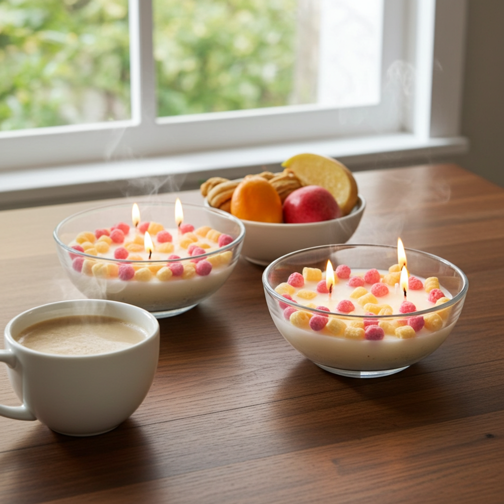 Captain Crunch Berries cereal bowl candles