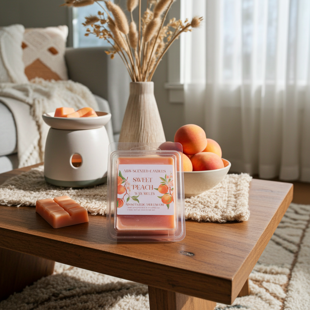 Sweet Peach Scented Wax melts