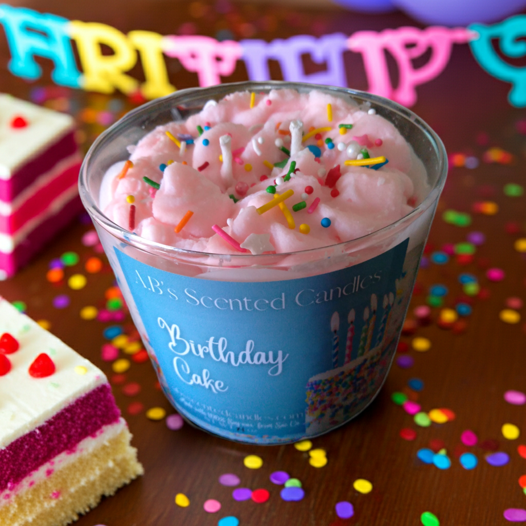Birthday cake Scented Candles