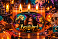 Bewitched Halloween candle