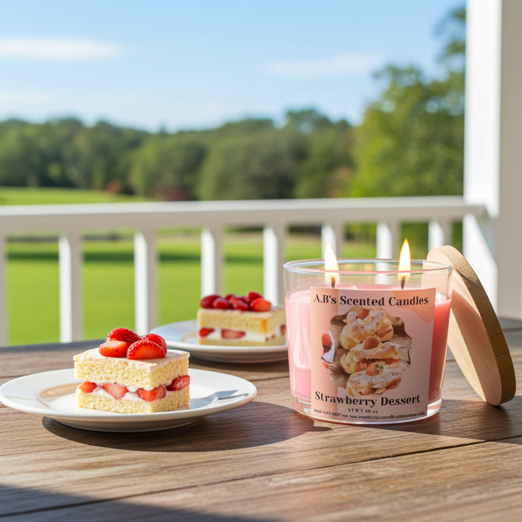 Strawberry Dessert  Scented Candles