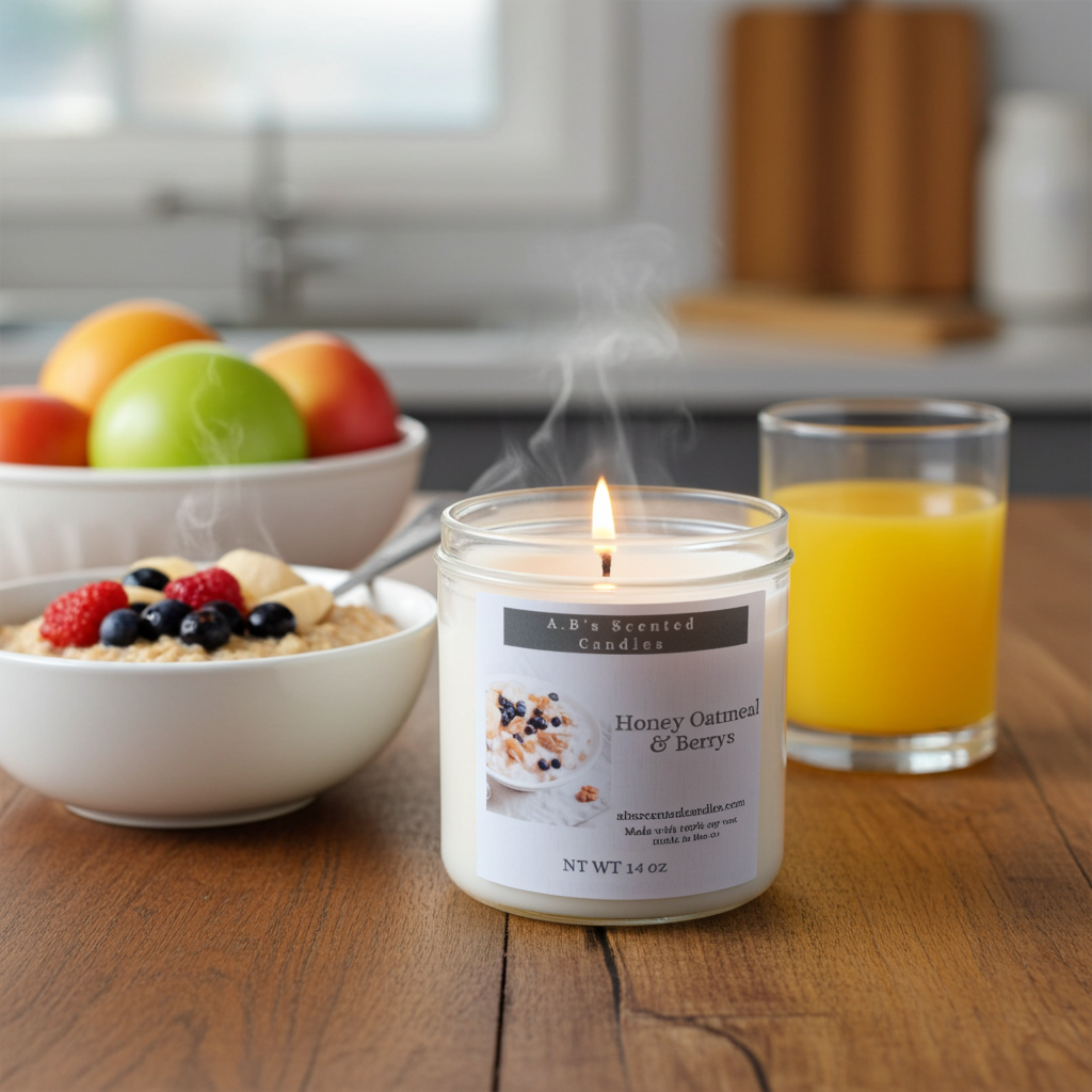 Honey oatmeal & Berries Scented Candles